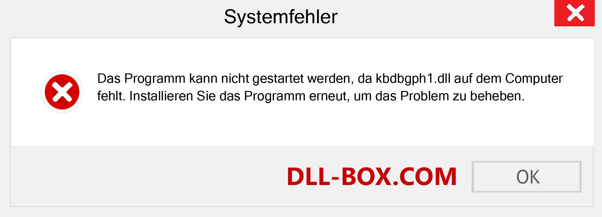 kbdbgph1.dll-Datei fehlt?. Download für Windows 7, 8, 10 - Fix kbdbgph1 dll Missing Error unter Windows, Fotos, Bildern