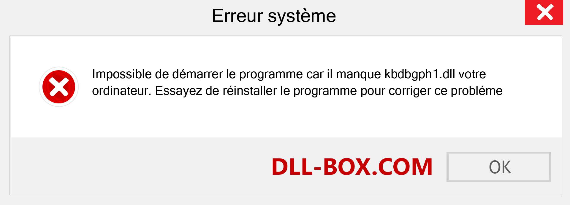 Le fichier kbdbgph1.dll est manquant ?. Télécharger pour Windows 7, 8, 10 - Correction de l'erreur manquante kbdbgph1 dll sur Windows, photos, images